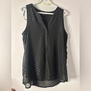 Black Sleeveless  Blouse